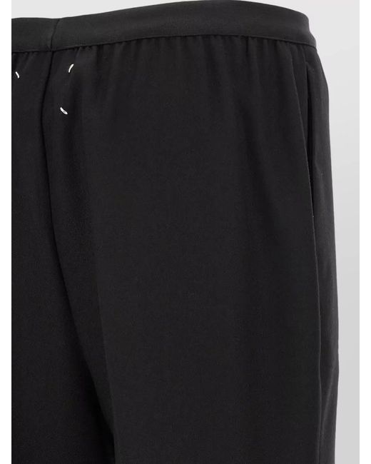 Maison Margiela Black Virgin Wool Straight-Leg Trousers