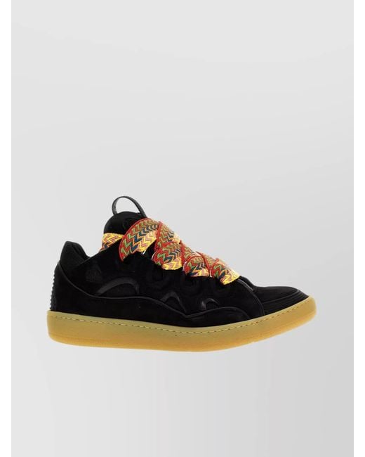 Lanvin Multicolor Leather Low-Top Sneakers for men