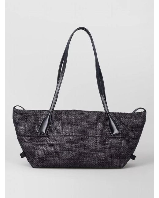 Balmain White Track Small Tote Bag