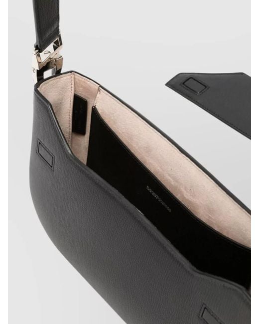 Emporio Armani White Leather Crossbody Bag Adjustable Shoulder Strap