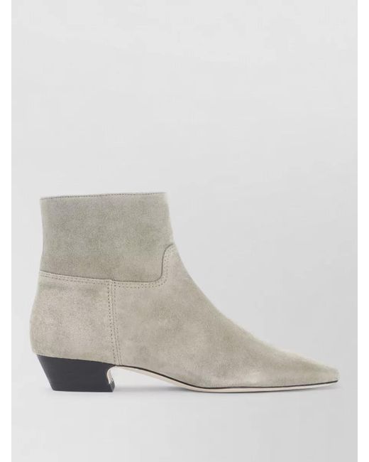 Stuart Weitzman Natural Suede Ankle Boots