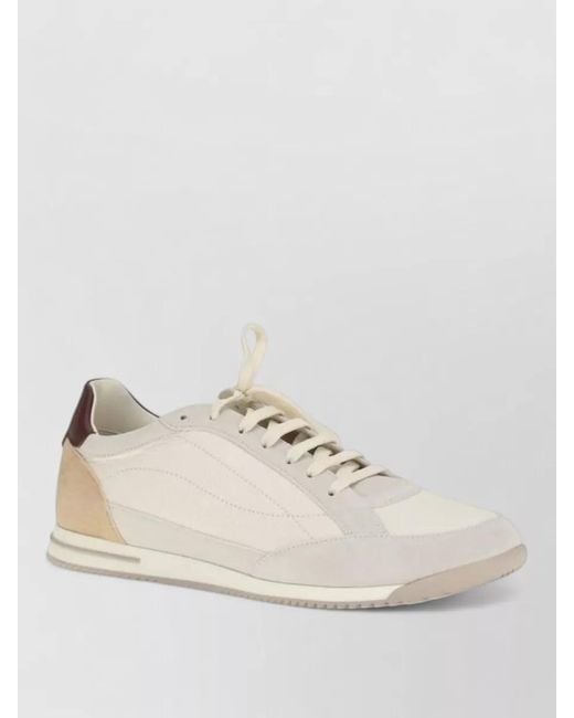 Brunello Cucinelli Natural Calf Leather Low Top Sneakers for men