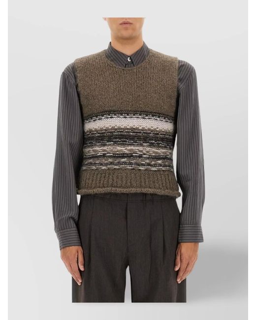 Our Legacy Multicolor Mohair Wool Tank Top for men