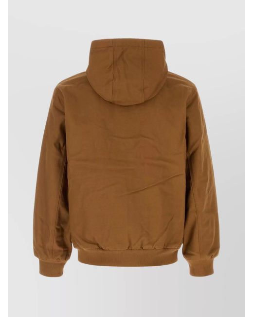 Carhartt Brown Active Jacket With Hood And Pockets