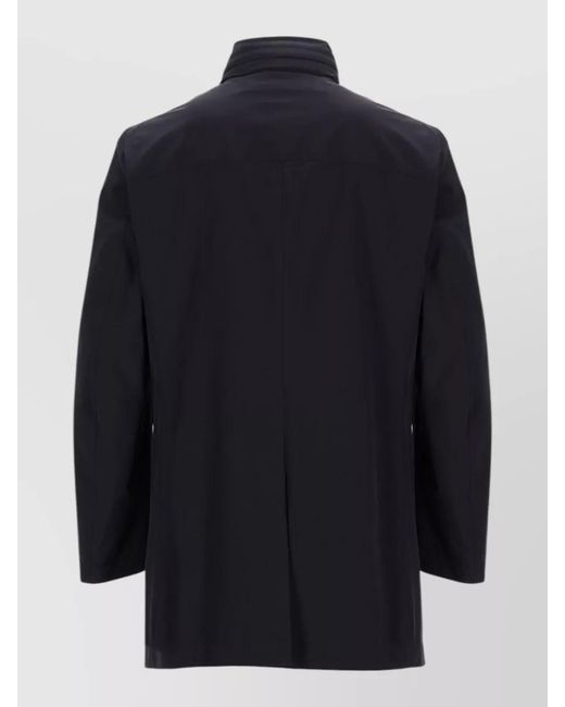 Moorer Blue Single Breasted Coat for men
