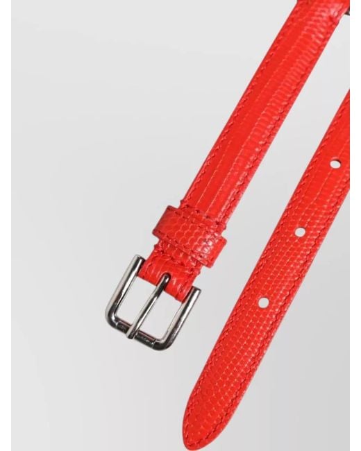 Dolce & Gabbana Metallic Leather Chain Floral Belt