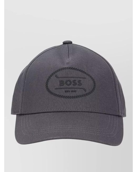 Boss Gray Logo Baseball Cap for men