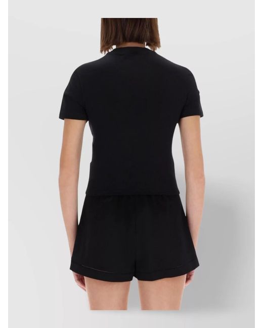 Versace Jeans Couture Black Cotton Jersey T-Shirt