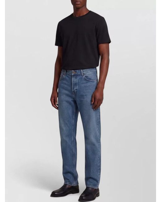 The Row Blue High-Rise Straight-Leg Denim Jeans for men
