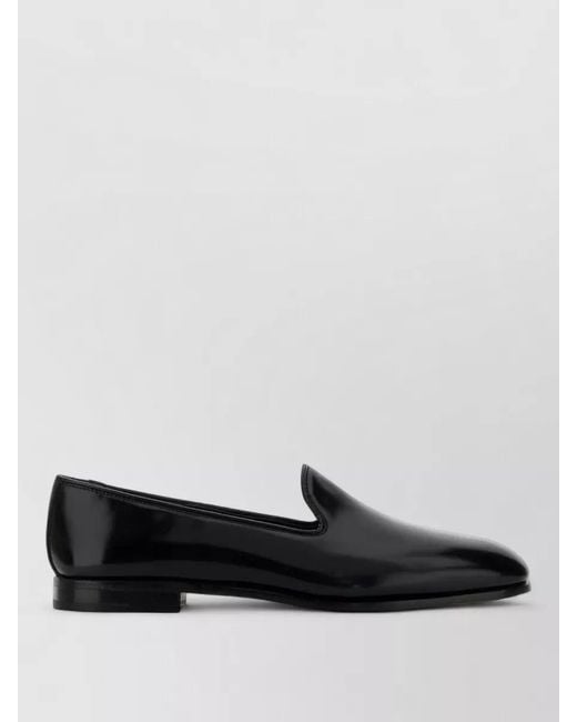 Church's Black Leather Reign Loafers Round Toe Design