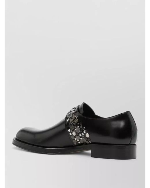 Dries Van Noten Black Leather Loafers for men