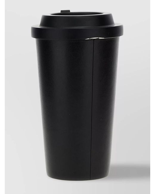 Balenciaga Black Coffee Cup Shaped Leather Clutch
