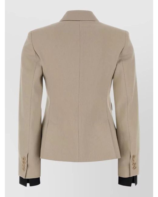 Max Mara Natural Silk Double-Breasted Blazer
