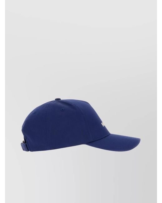 Moncler Genius Blue Cotton Baseball Cap for men