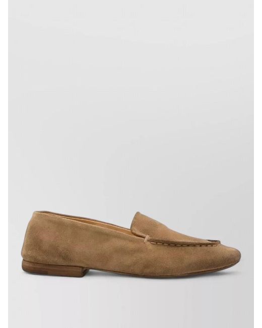 Marsèll Brown Mandolo Leather Loafer Round Toe Suede