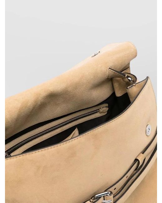 Moschino Natural Shoulder Bag Adjustable Strap Belt Detail