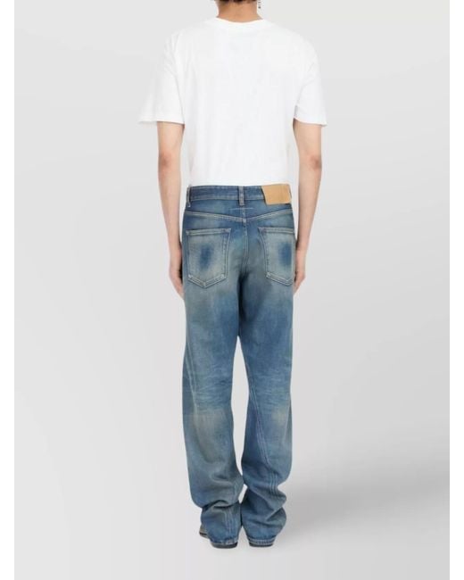 MM6 by Maison Margiela Blue Denim Straight-Leg Jeans for men