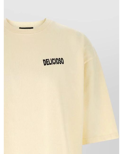 Willy Chavarria Natural Buffalo Taco Shop Crew Neck T Shirt for men