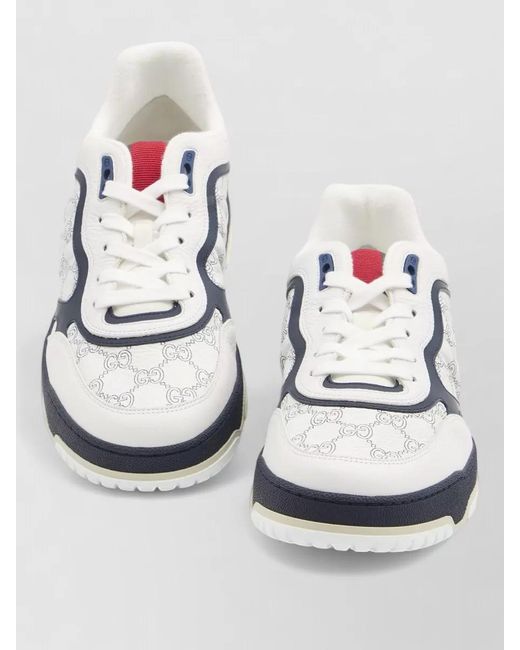 Gucci Metallic Leather Low-Top Sneakers for men