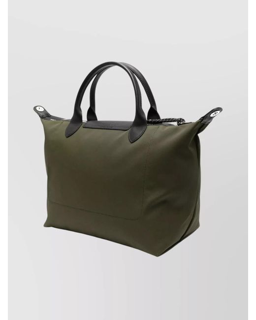 Longchamp Green Energy Tote Bag Adjustable Strap