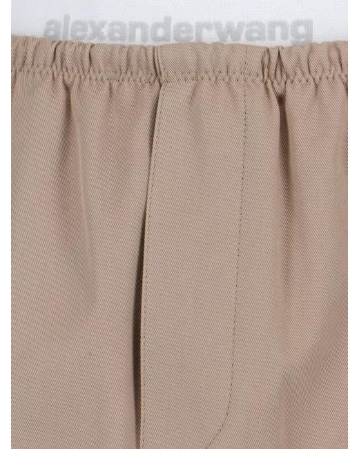 Alexander Wang Natural Cotton Mid-Rise Mini Skirt
