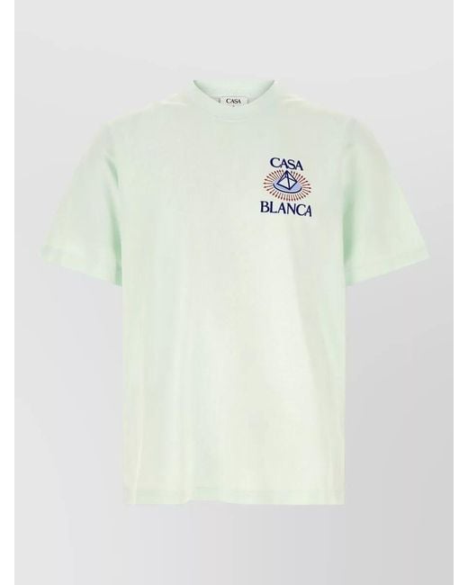 Casablanca Multicolor Logo Print T-Shirt for men