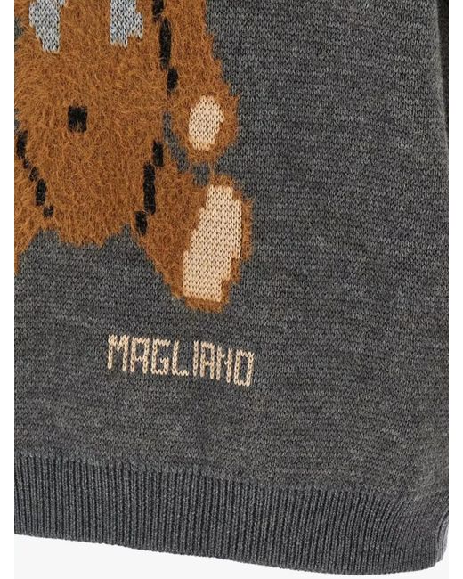 Magliano Gray Wool Blend Crewneck Vest for men