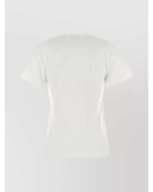 Comme des Garçons White Cotton Logo Patch Short-Sleeve T-Shirt