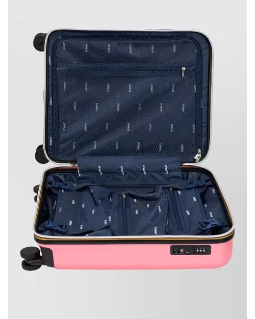 K-Way Pink Eudoxie Cabin Trolley Suitcase Hard Shell for men