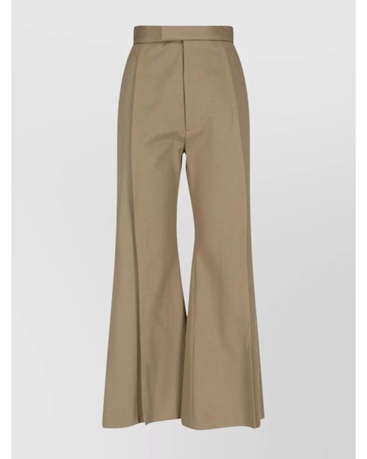 Vivienne Westwood Natural Wide Leg High Waist Trousers With Belt Loops