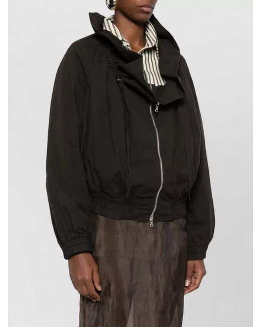 Dries Van Noten Black Bomber Jacket