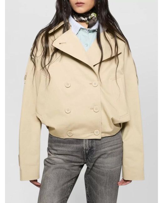 Acne Natural Organic Cotton Relaxed-Fit Double-Breasted Coat