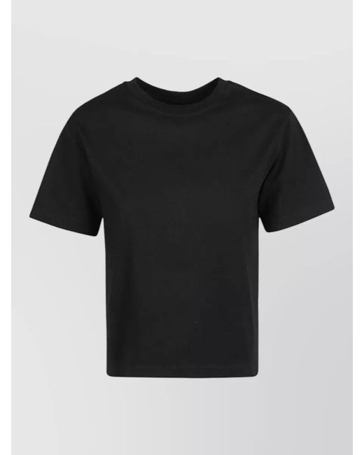 ARMARIUM Black Slim Fit Crewneck Cotton T Shirt