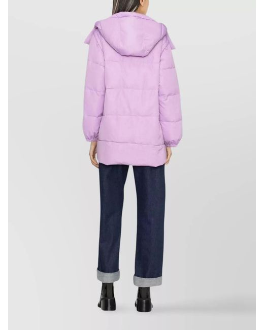 Patou Pink Quilted Down Puffer Jacket