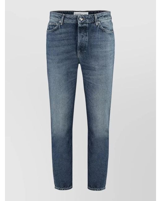 Department 5 Blue Drake Denim Jeans Regular Straight Leg for men