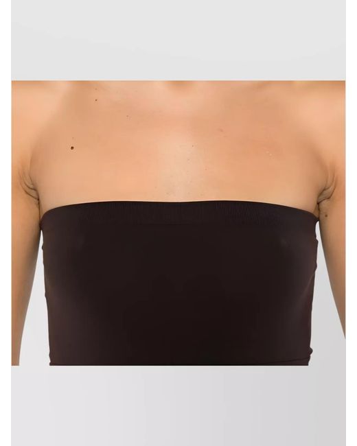 Wolford Black Seamless Strapless Cropped Top