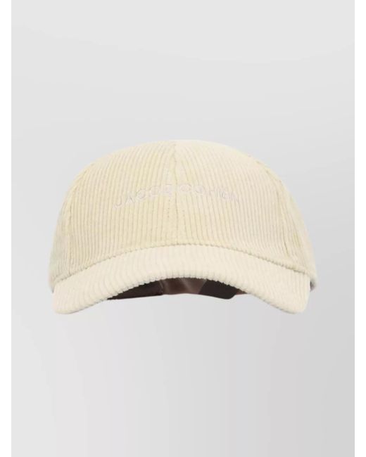 Jacob Cohen Natural Baseball Cap Corduroy Texture for men