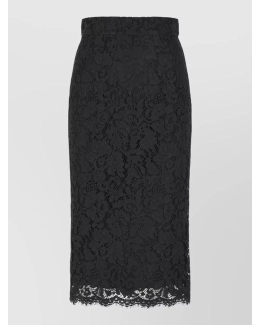 Dolce & Gabbana Black Pencil Skirt