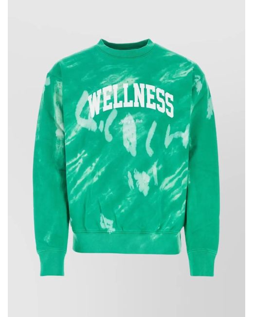 Sporty & Rich Green Logo Sweatshirt for men