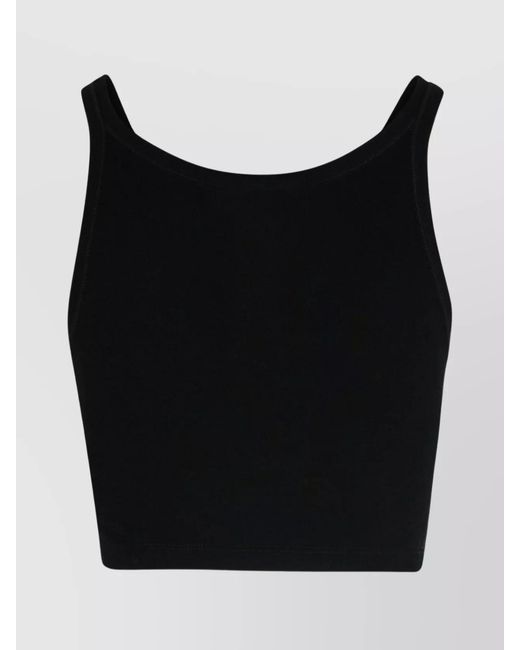 Palm Angels Black Cotton Top