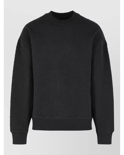 Amiri Black Ma Quad Cotton Blend Crew Sweatshirt for men