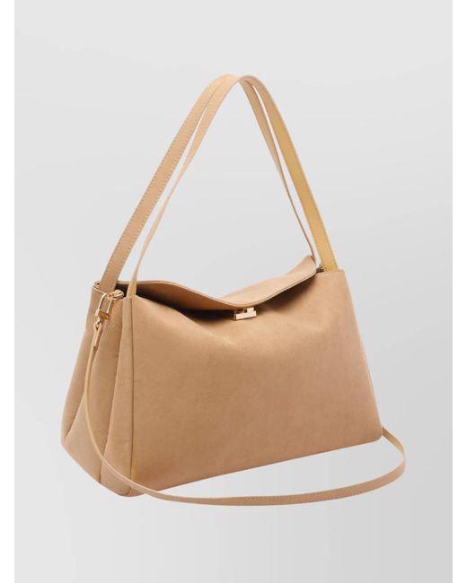 THEMOIRÈ Natural Shoulder Suede Shoulder Bag