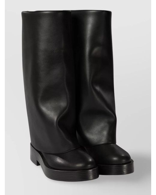 Casadei Black Charlie Layered Boots