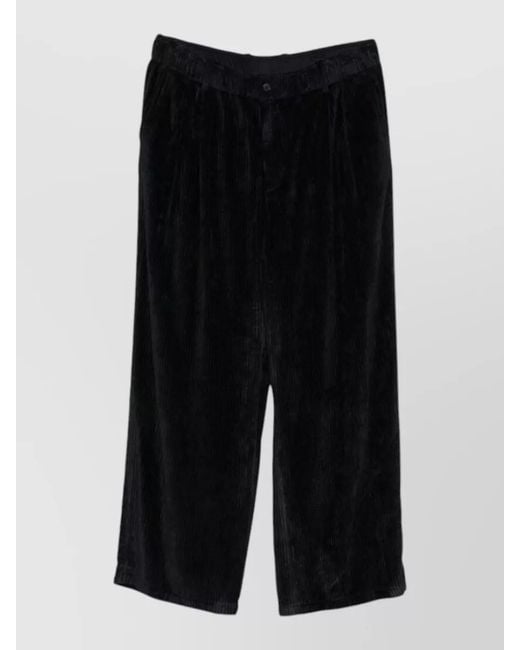 Giorgio Armani Black Straight Shorts Silk Nylon Knee Length Back Pocket for men