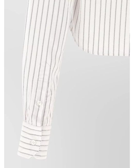 Thom Browne Natural Cropped Shirt