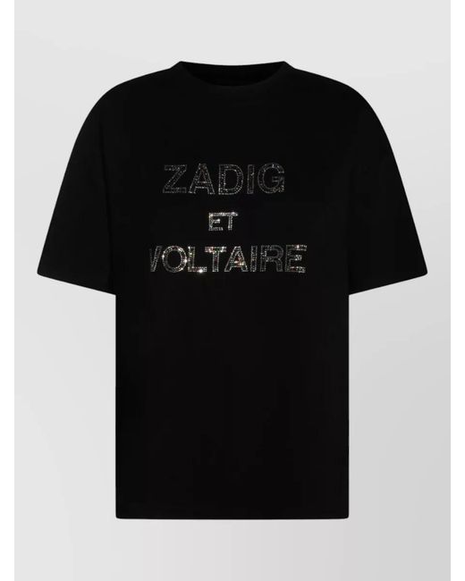 Zadig & Voltaire Black Cotton Short-Sleeve T-Shirt