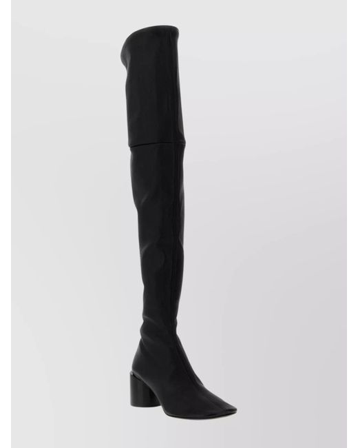 Jil Sander Black Leather Boots