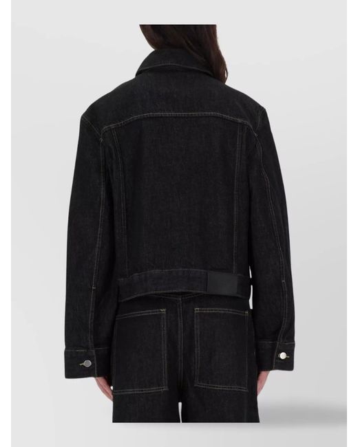 Studio Nicholson Black Organic Cotton Boxy Jacket