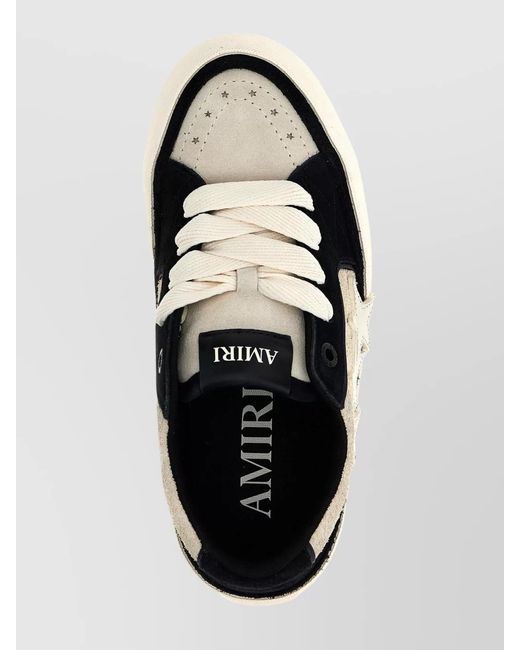 Amiri Metallic 'Star Appliqué' Vulcanized Sneakers for men