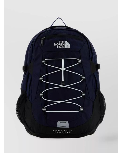 The North Face Blue Borealis Backpack With Front Bungee Cord for men